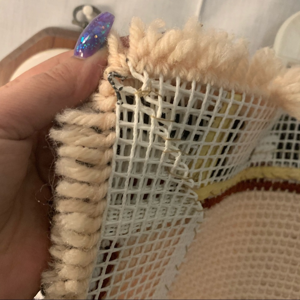 Vintage Zuni Native American decorative shag rug - Picture 6 of 7